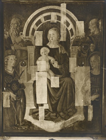 Sansoni, Mario — Fiorentino Pier Francesco - sec. XV - Madonna con Bambino in trono e santi — insieme